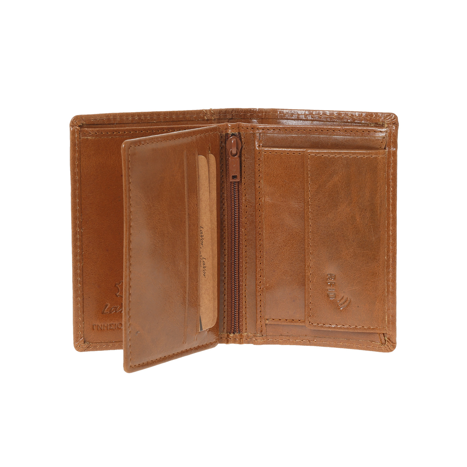 LaVor 1-3840 Ανδρικό Δερμάτινο Πορτοφόλι με Rfid Κονιάκ