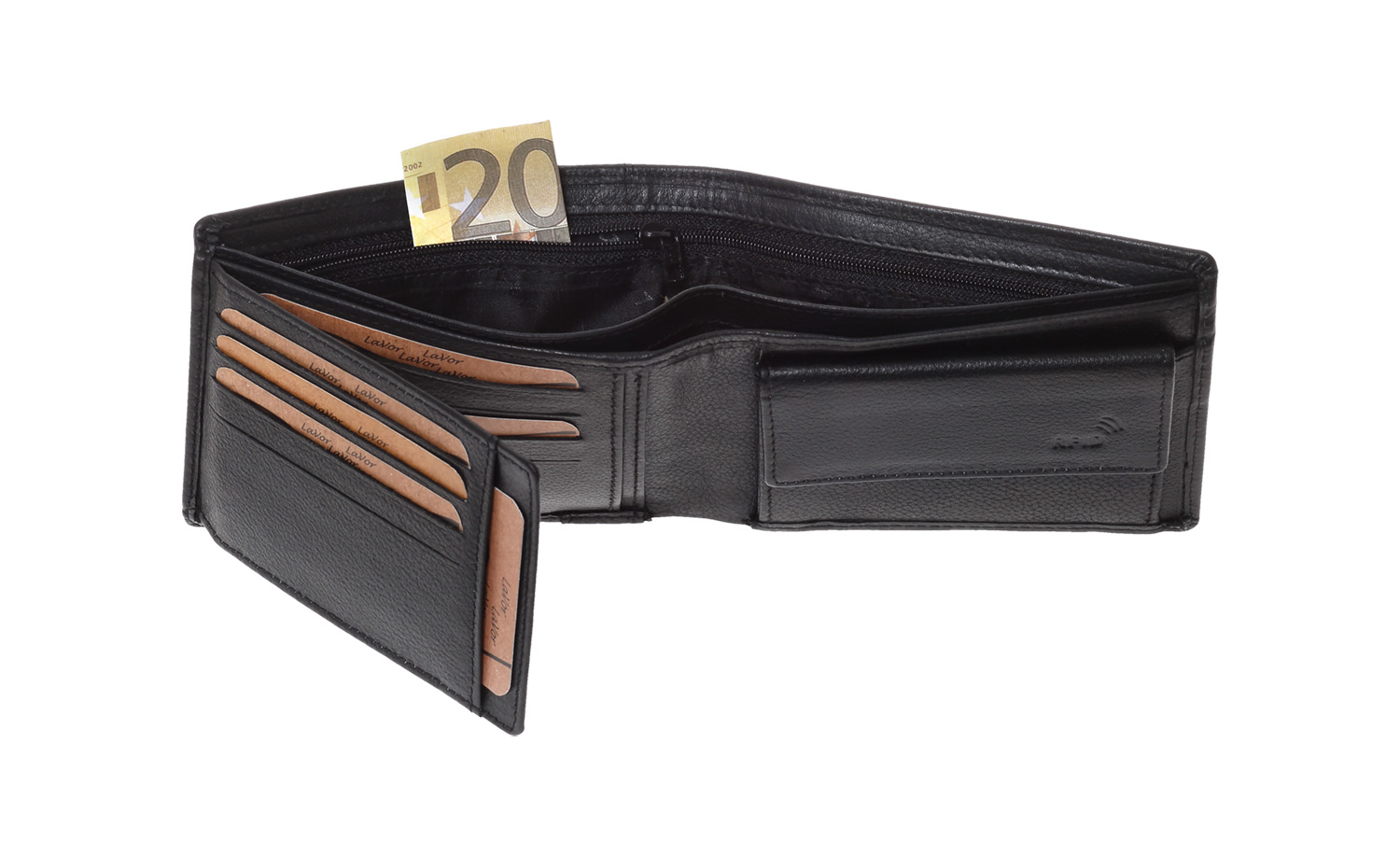 LaVor 1-3832 Ανδρικό Δερμάτινο Πορτοφόλι με Rfid Μαύρο LaVor 1-3832 Ανδρικό Δερμάτινο Πορτοφόλι με Rfid Μαύρο