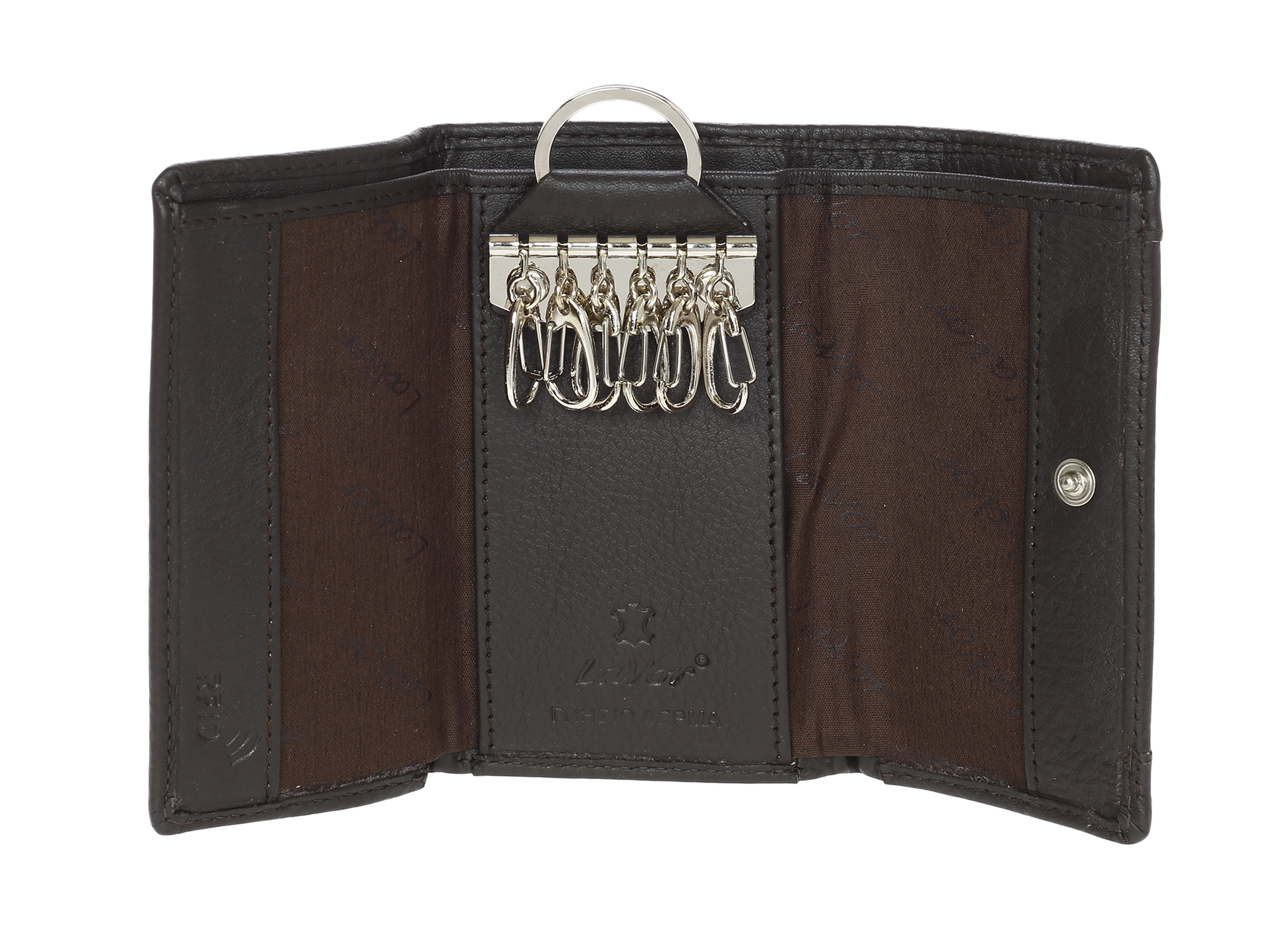 LaVor 1-7243 Δερμάτινη Κλειδοθήκη με Rfid Καφέ