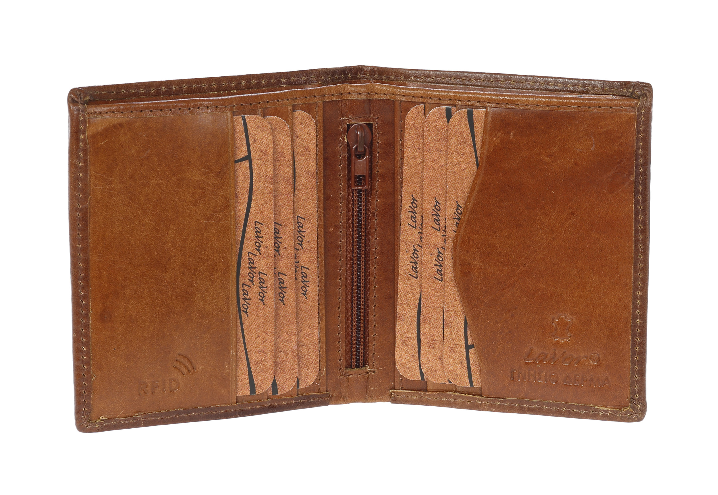 LaVor 1-3602 Ανδρικό Δερμάτινο Πορτοφόλι με Rfid Κονιάκ LaVor 1-3602 Ανδρικό Δερμάτινο Πορτοφόλι με Rfid Κονιάκ