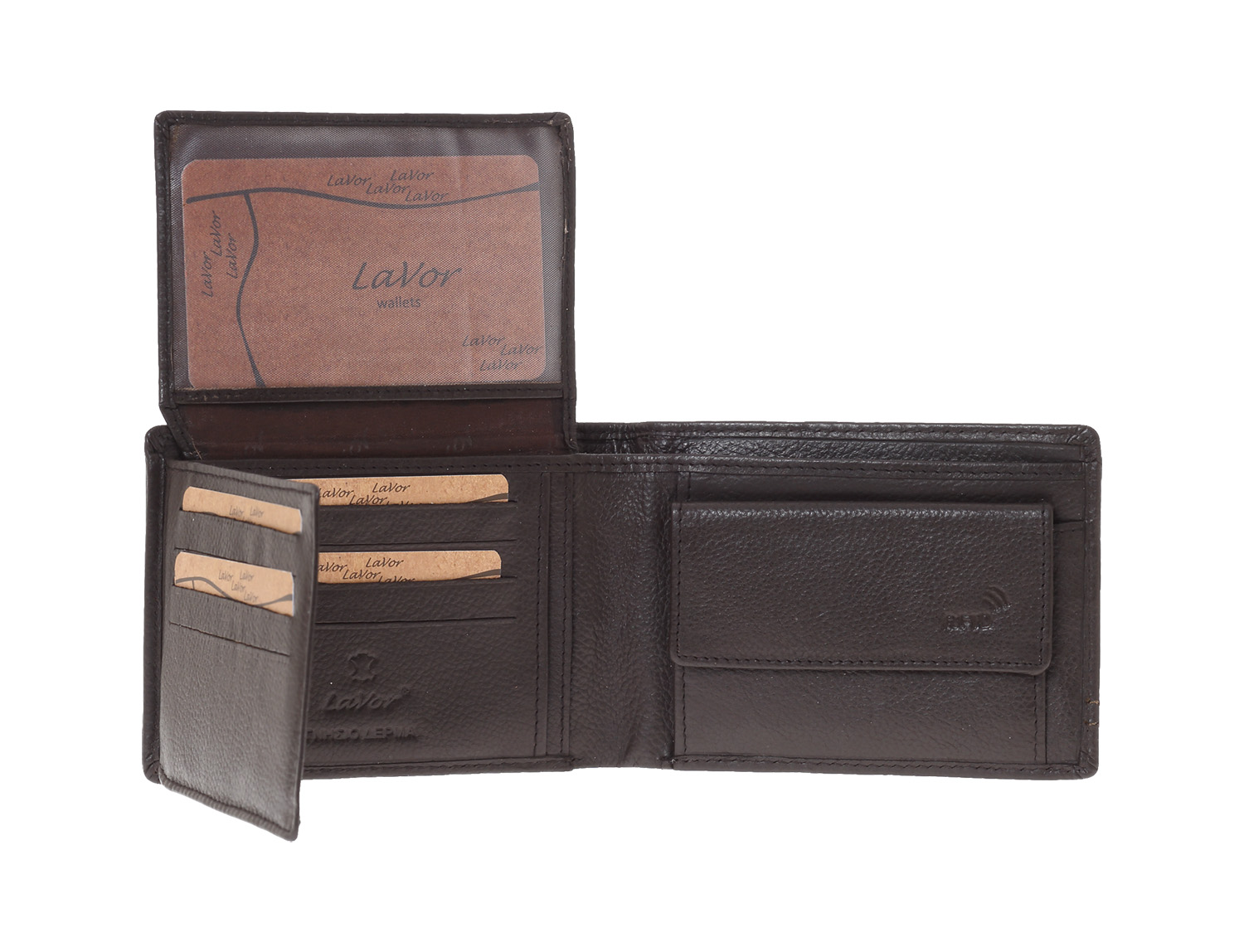 LaVor 1-3839 Ανδρικό Δερμάτινο Πορτοφόλι με Rfid Καφέ LaVor 1-3839 Ανδρικό Δερμάτινο Πορτοφόλι με Rfid Καφέ