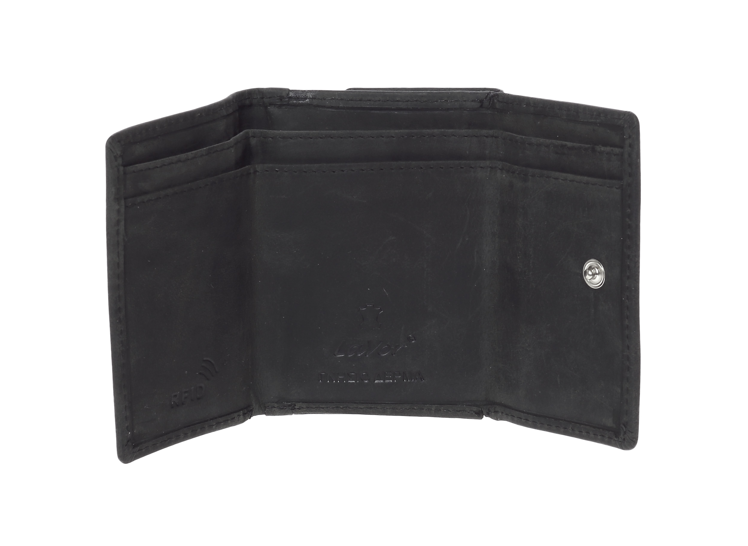 LaVor 1-7541 Ανδρικό Δερμάτινο Πορτοφόλι με Rfid Μαύρο