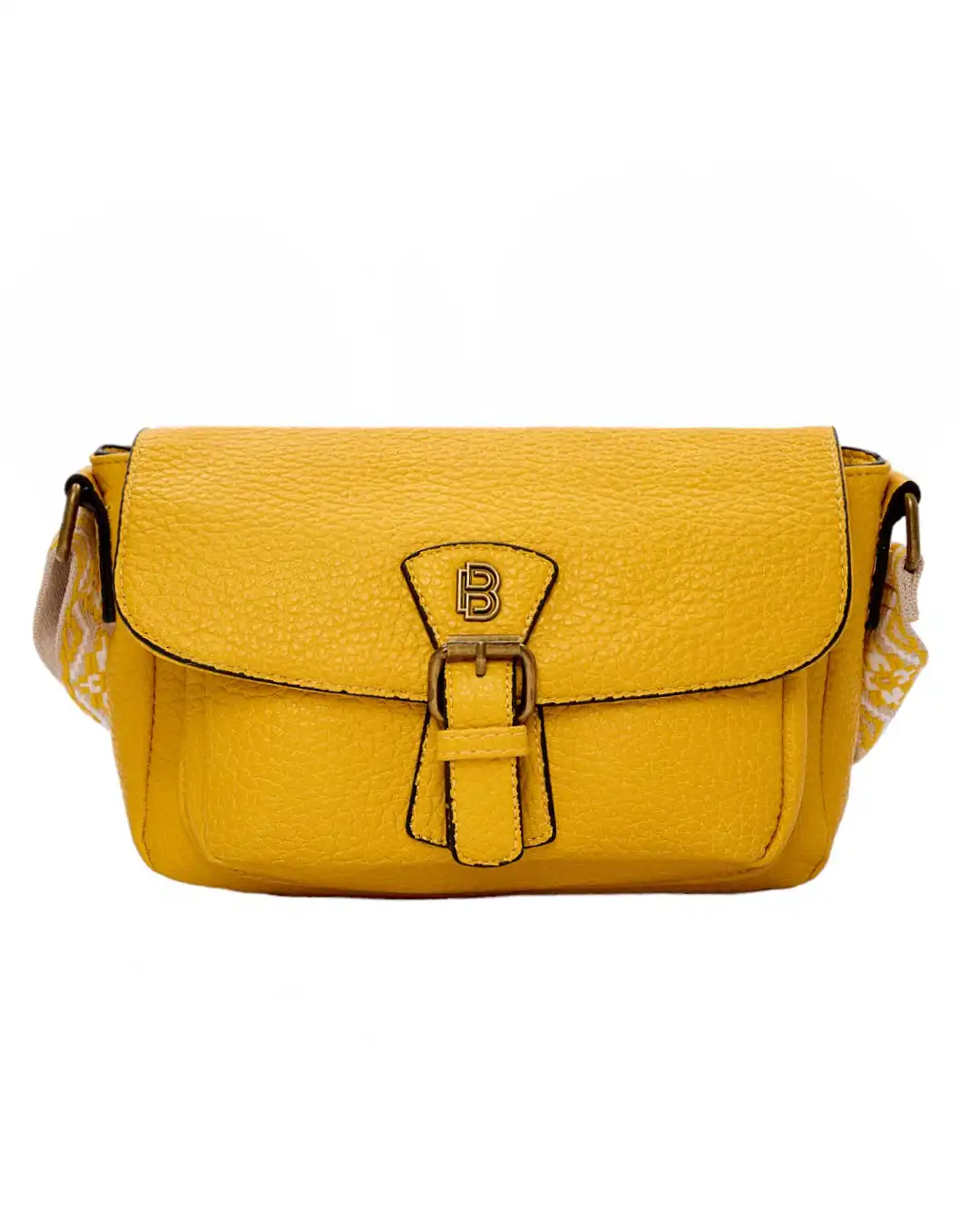 Τσάντα χιαστή P-6118 - Κίτρινο