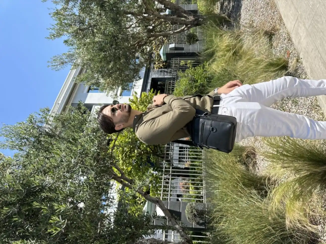 Δερμάτινο τσαντάκι ώμου Cardinal 7012 black