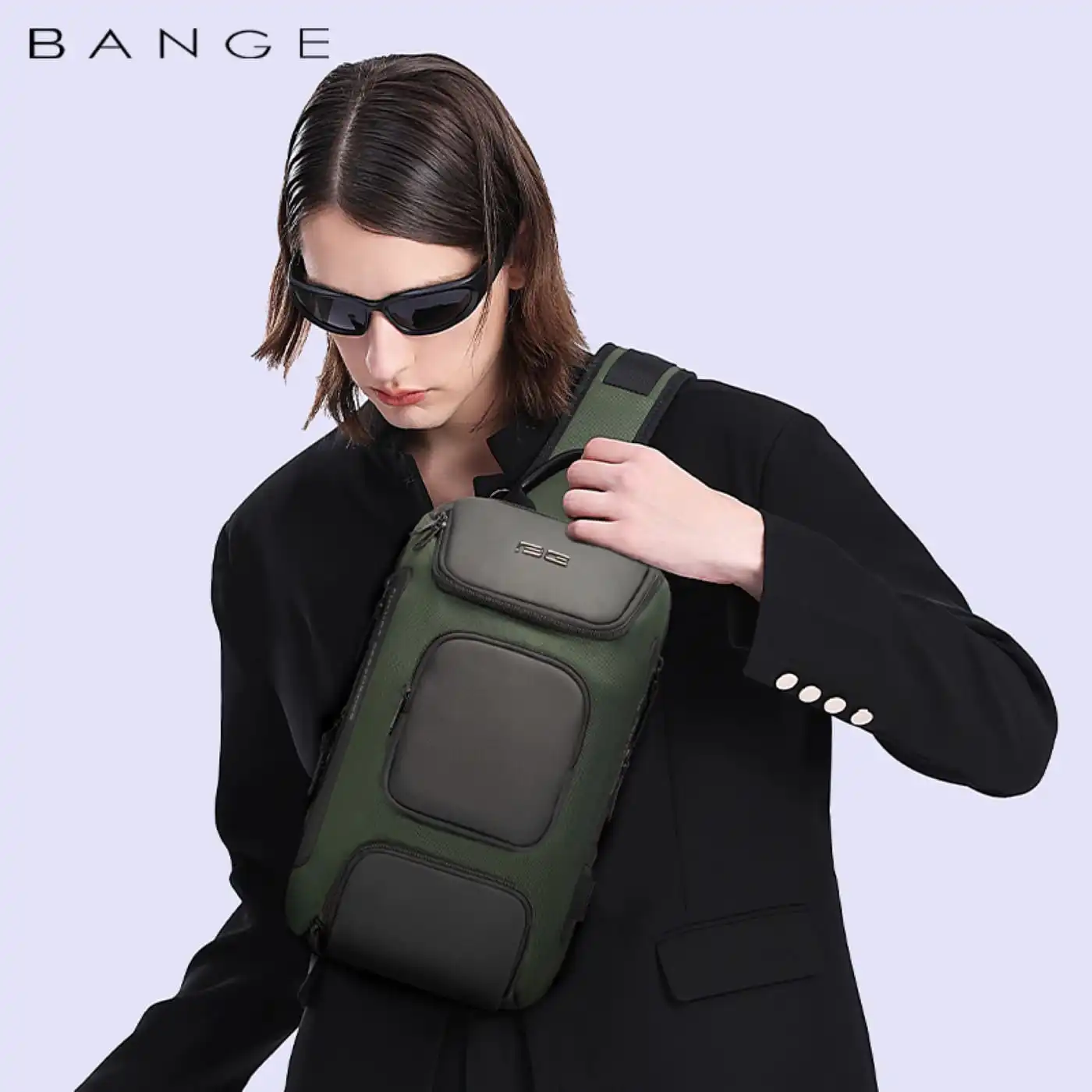 Τσαντάκι ώμου χιαστί crossbody Bange 7086 χακί Τσαντάκι ώμου χιαστί crossbody Bange 7086 χακί