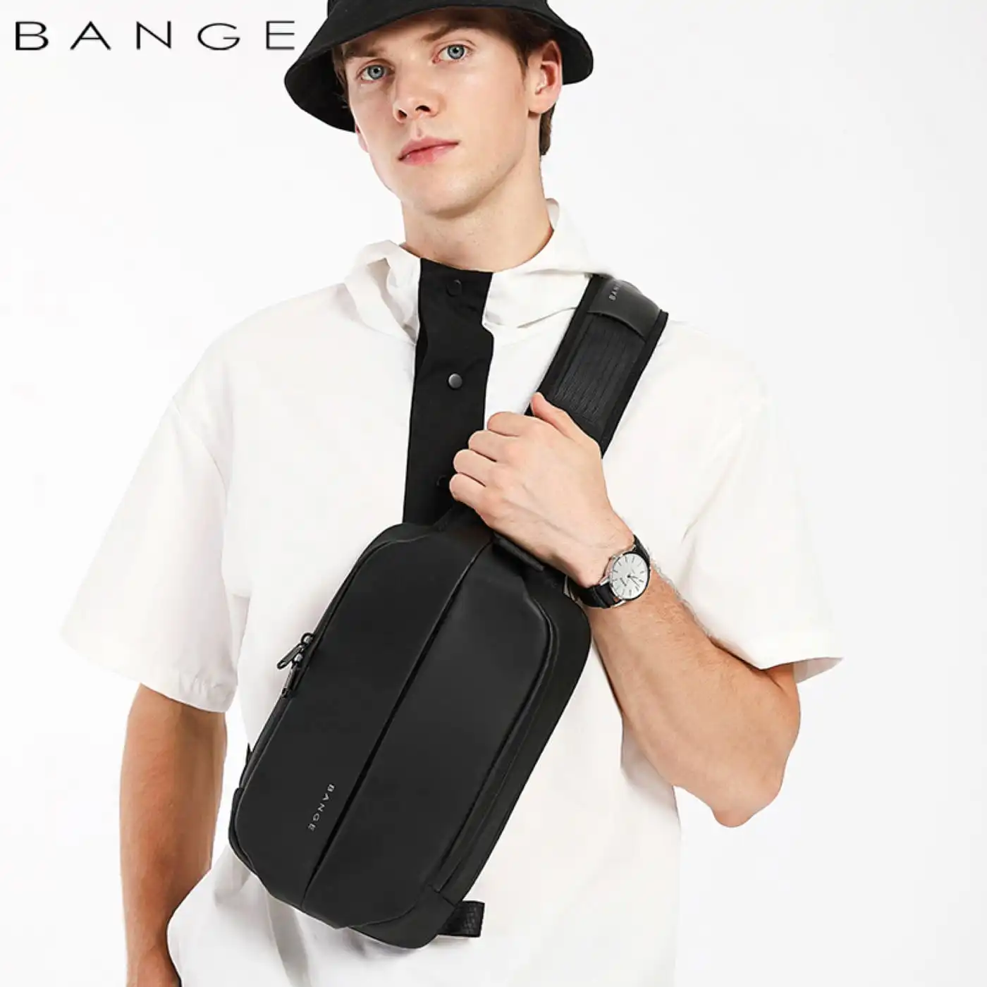 Τσαντάκι ώμου χιαστί crossbody Bange 7210 μαύρο Τσαντάκι ώμου χιαστί crossbody Bange 7210 μαύρο