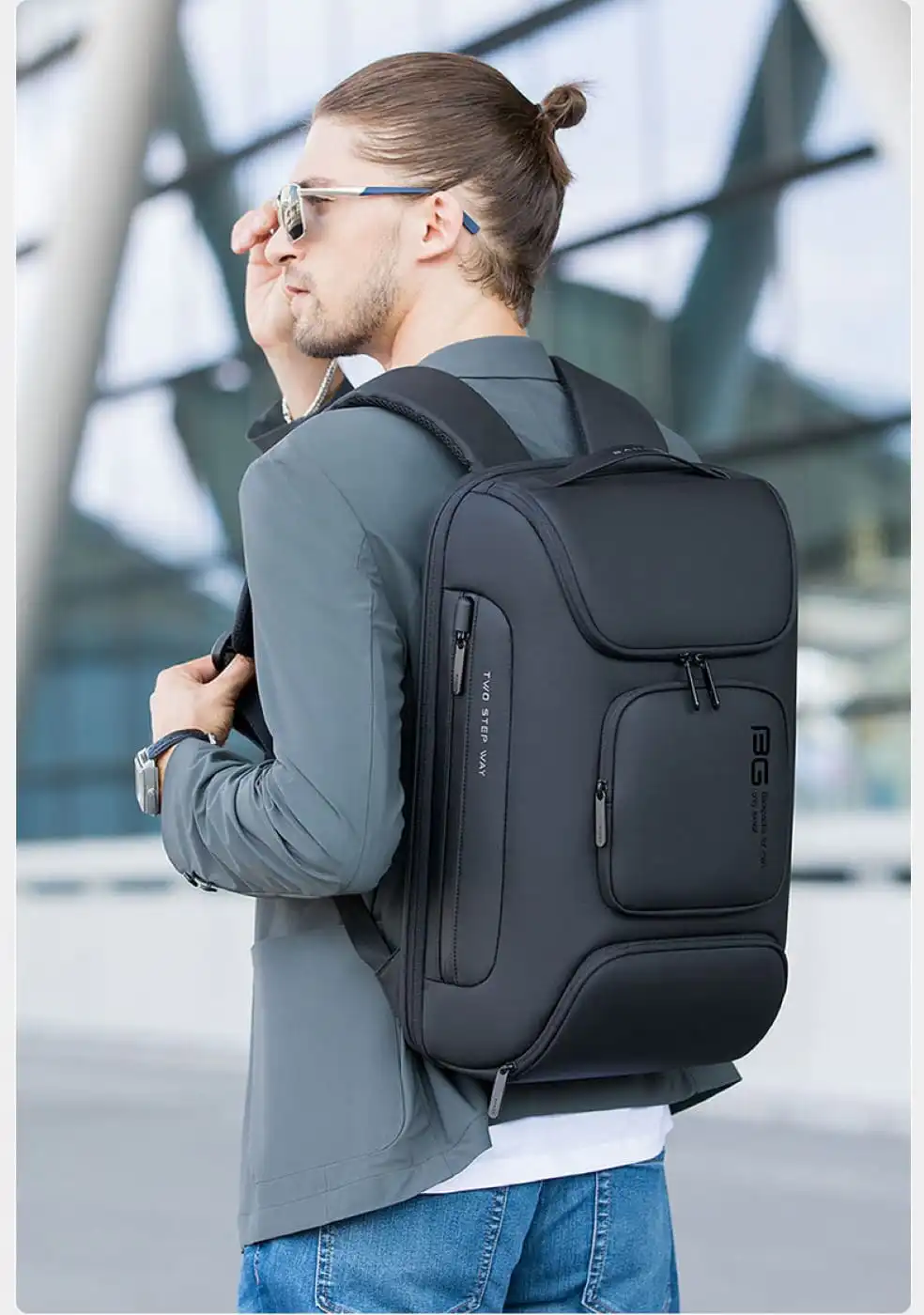 Σακίδιο πλάτης 23L Laptop 15,6” Bange 7216 Plus μαύρο Σακίδιο πλάτης 23L Laptop 15,6” Bange 7216 Plus μαύρο