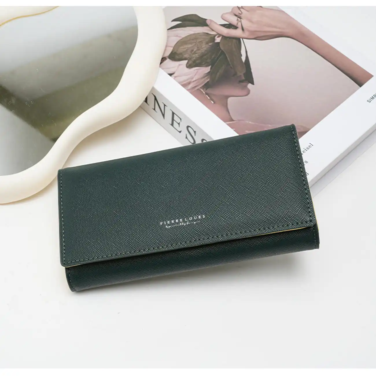 Γυναικείo πορτοφόλι Pierre Loues 728-118 πράσινο Γυναικείo πορτοφόλι Pierre Loues 728-118 πράσινο