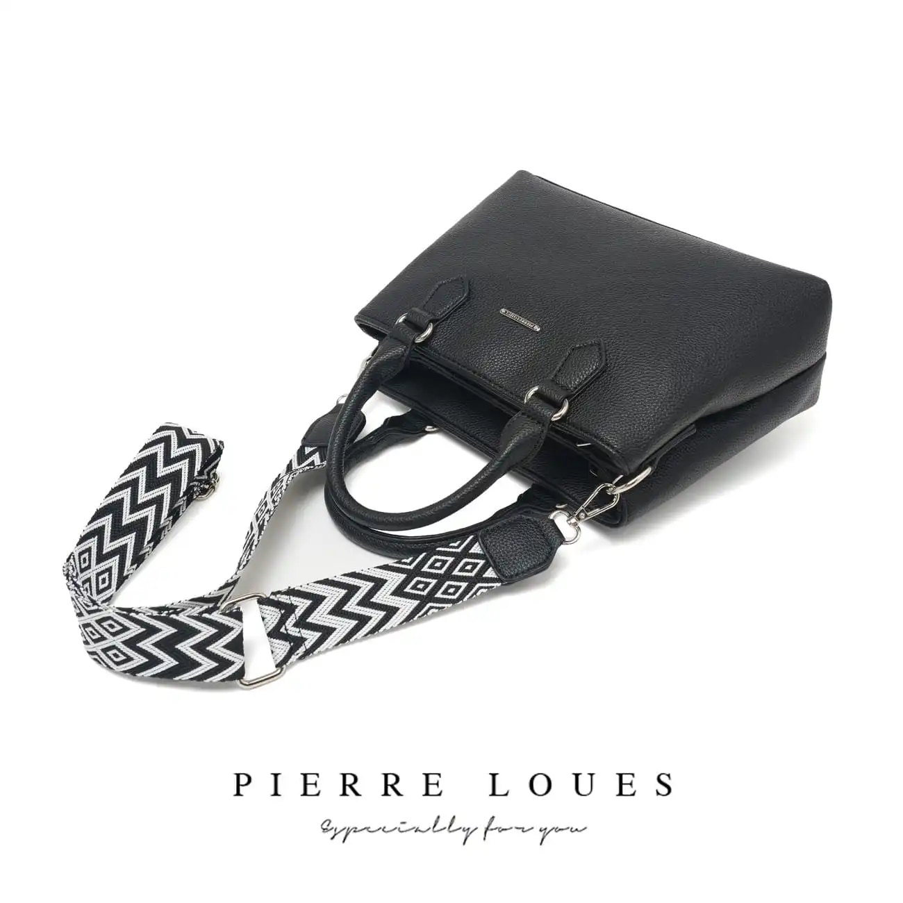 Γυναικεία Τσάντα Χιαστί Χειρός Pierre Loues PL782-21-Α10 μαύρο