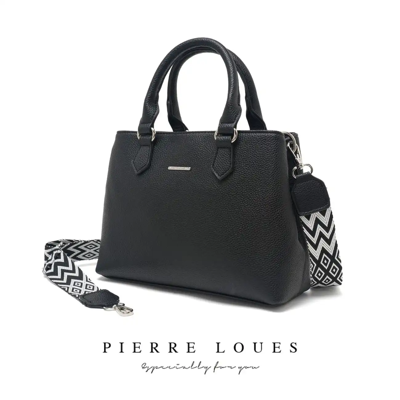 Γυναικεία Τσάντα Χιαστί Χειρός Pierre Loues PL782-21-Α10 μαύρο
