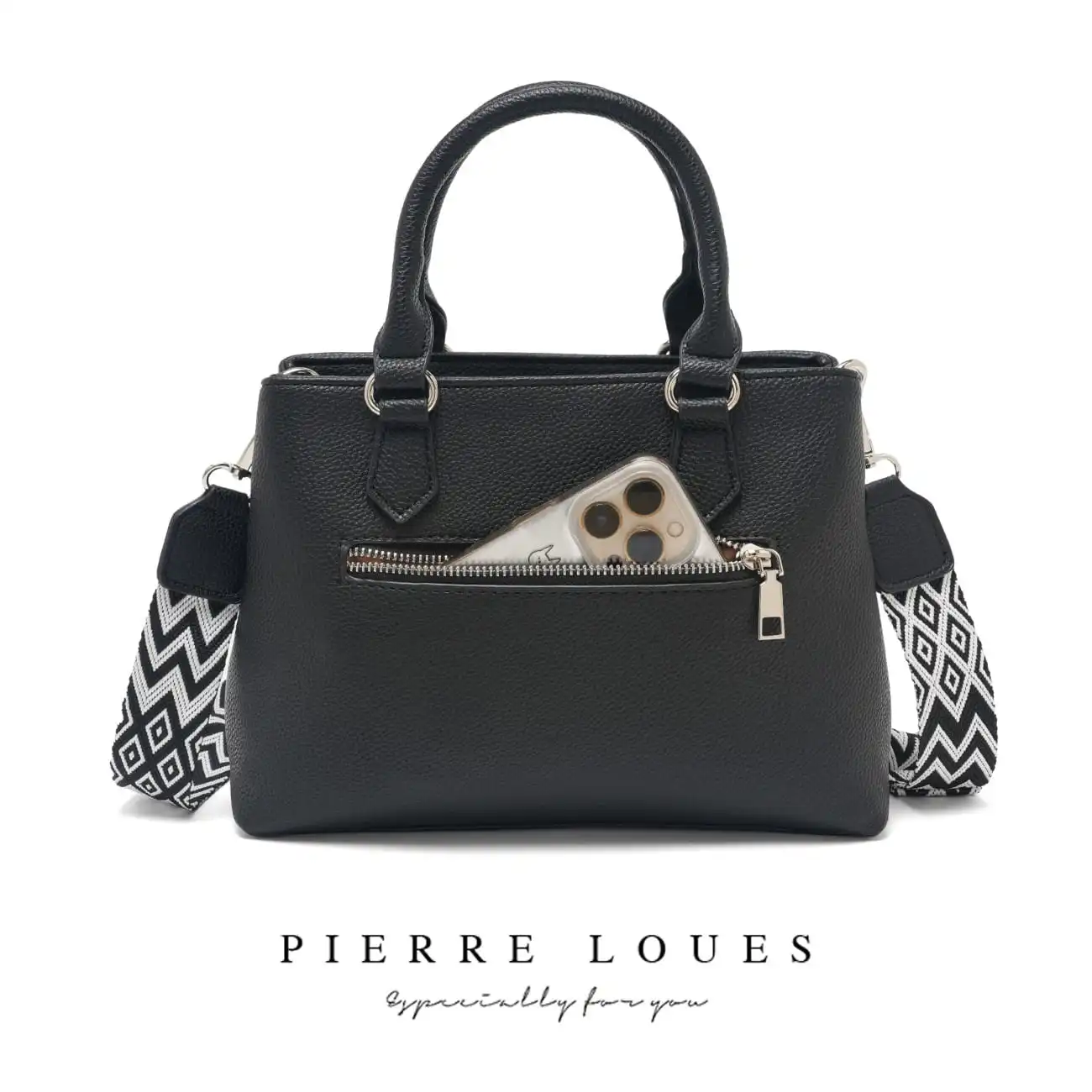 Γυναικεία Τσάντα Χιαστί Χειρός Pierre Loues PL782-21-Α10 μαύρο