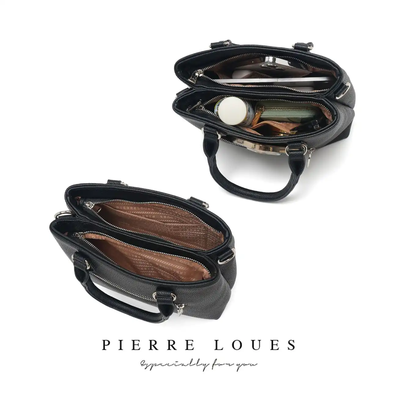 Γυναικεία Τσάντα Χιαστί Χειρός Pierre Loues PL782-21-Α10 μαύρο