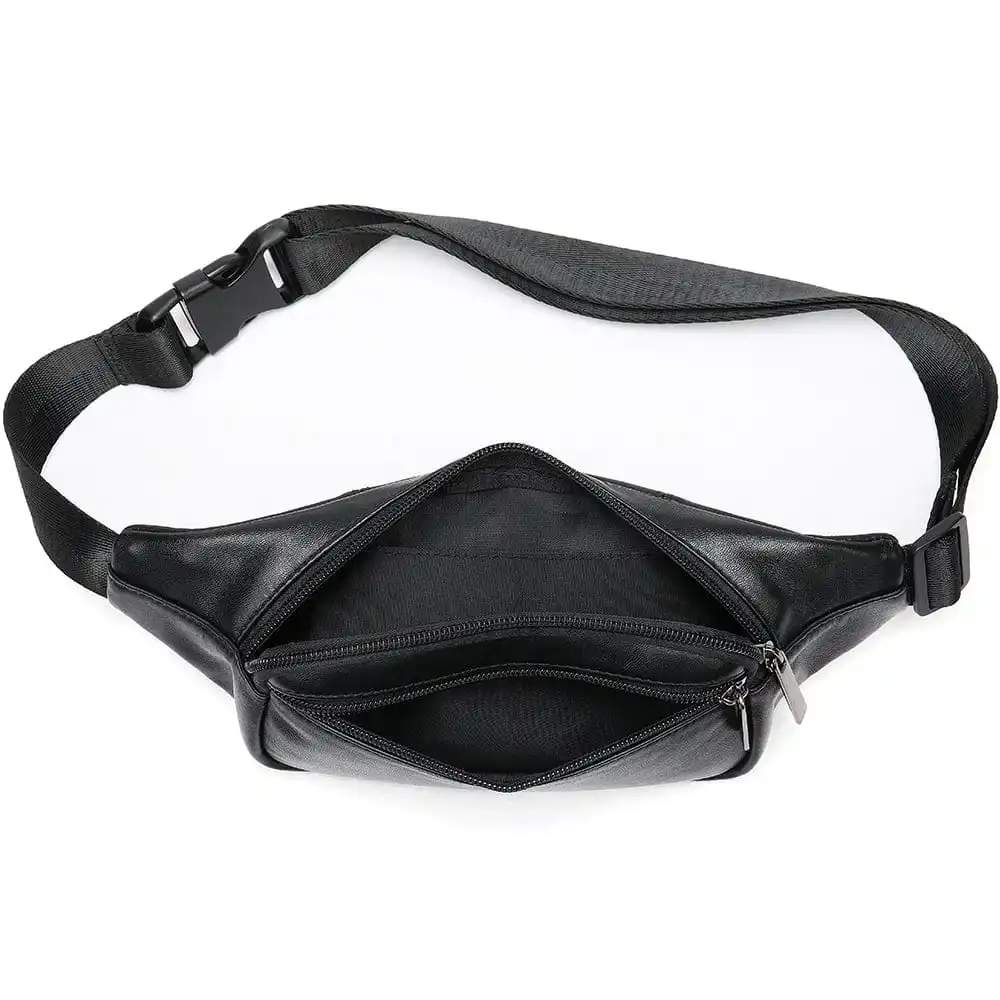 Δερμάτινο τσαντάκι μέσης Cardinal 7310 μαύρο