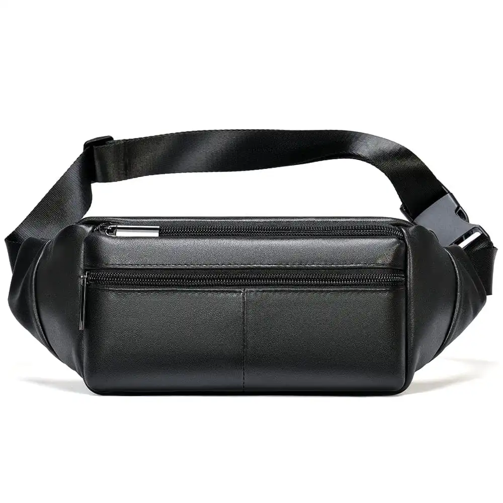 Δερμάτινο τσαντάκι μέσης Cardinal 7312 μαύρο