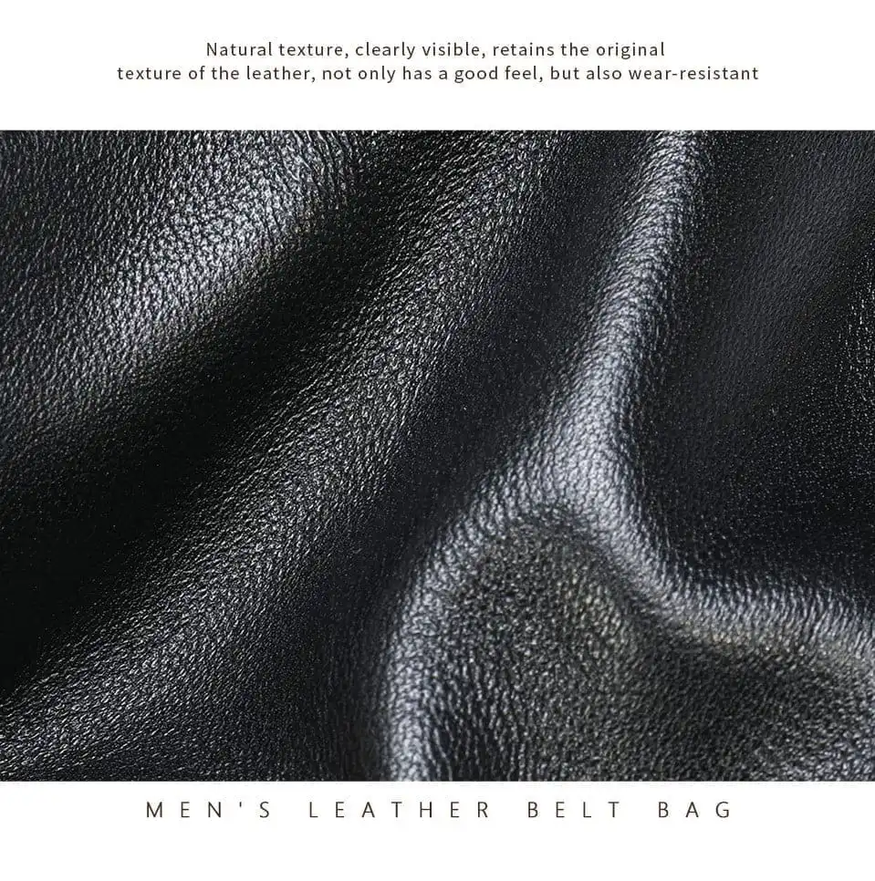 Δερμάτινο τσαντάκι μέσης Cardinal 7312 μαύρο