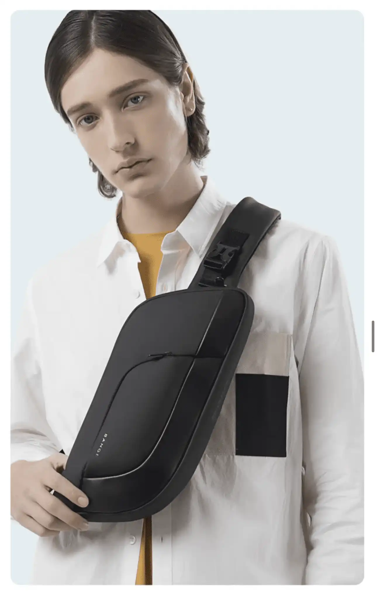 Τσαντάκι ώμου χιαστί crossbody Bange 7312 μαύρο Τσαντάκι ώμου χιαστί crossbody Bange 7312 μαύρο