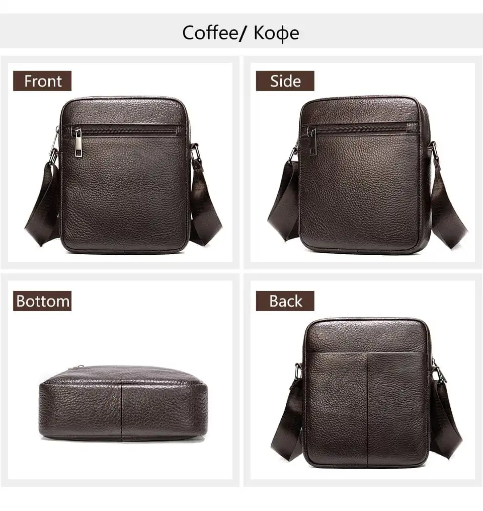 Δερμάτινο τσαντάκι ώμου Cardinal 7362 καφέ