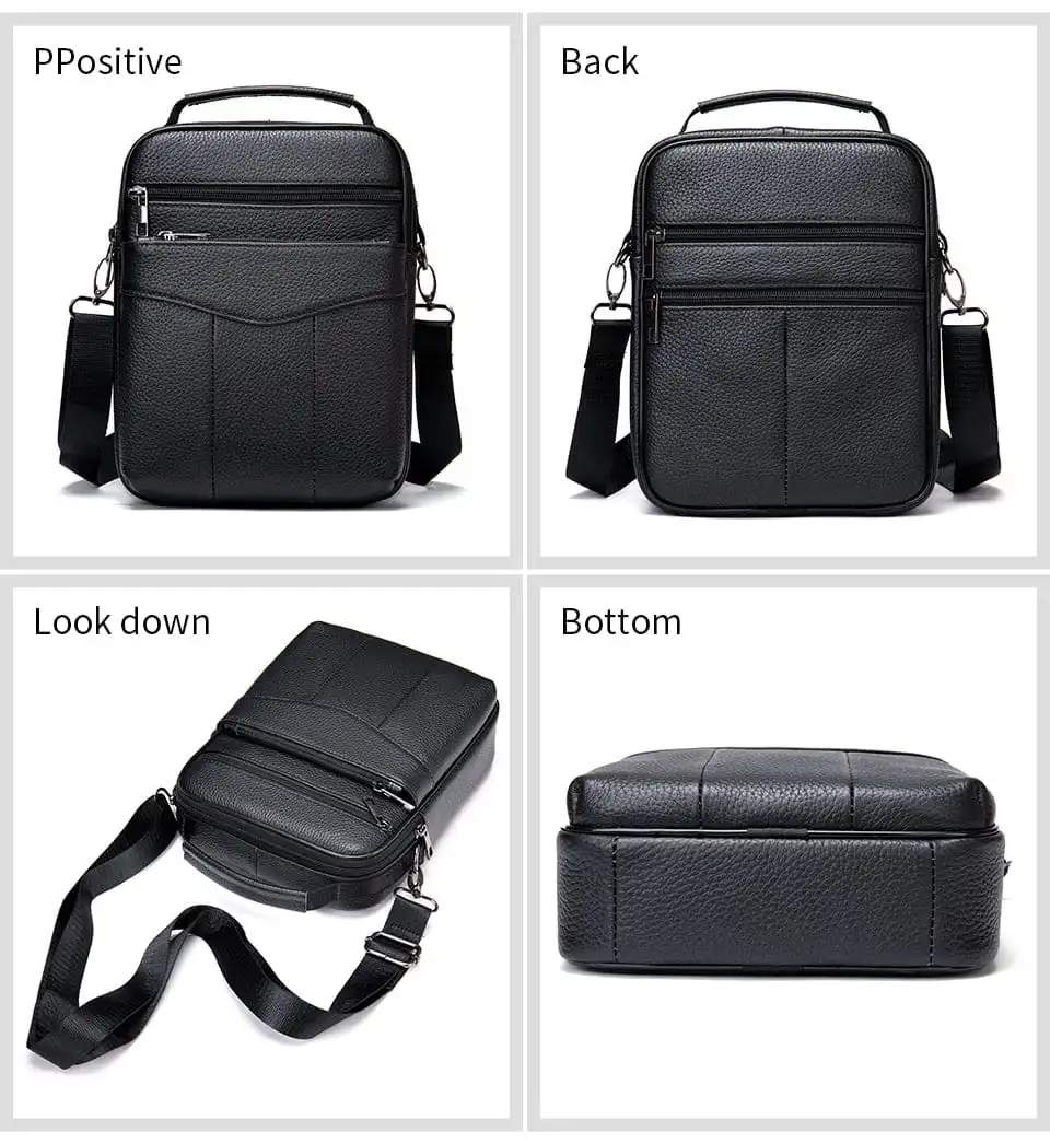 Δερμάτινο τσαντάκι ώμου Cardinal 7456 black