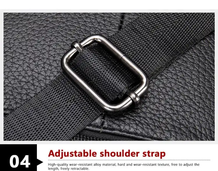 Δερμάτινο τσαντάκι ώμου Cardinal 7457 black