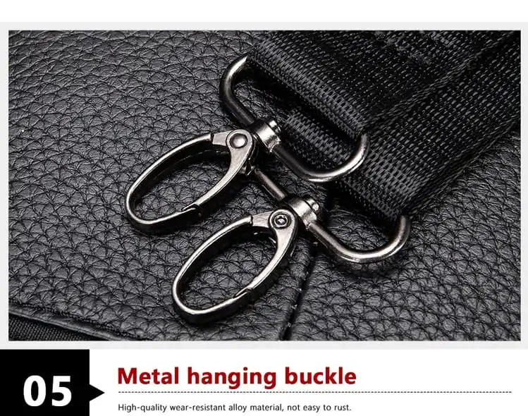 Δερμάτινο τσαντάκι ώμου Cardinal 7457 black