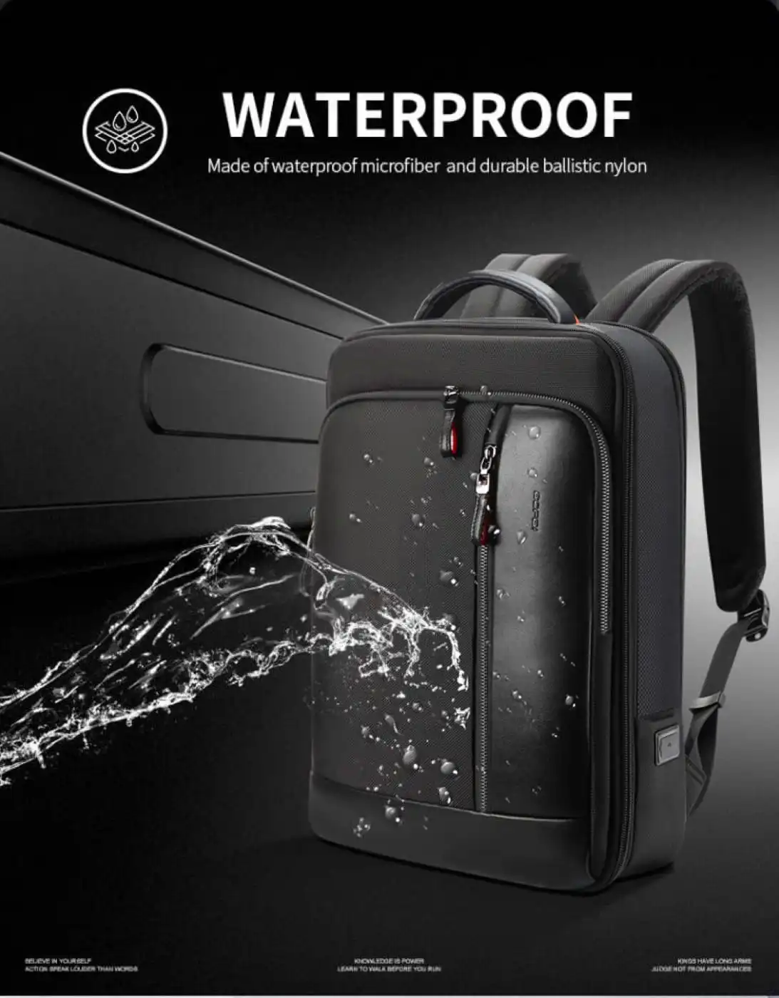 Σακίδιο πλάτης Αντικλεπτικό 24L Laptop 15,6” Bopai 751-006641A μαύρο