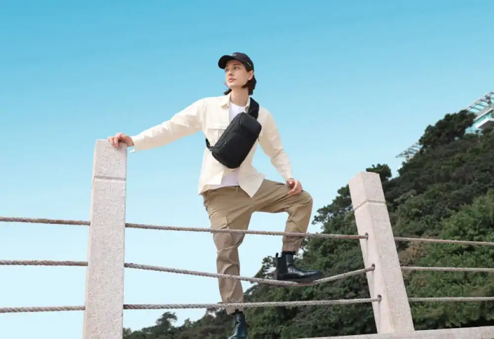 Τσαντάκι ώμου χιαστί crossbody Bange 7565 μαύρο