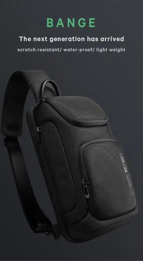 Τσαντάκι ώμου χιαστί crossbody Bange 7565 μαύρο