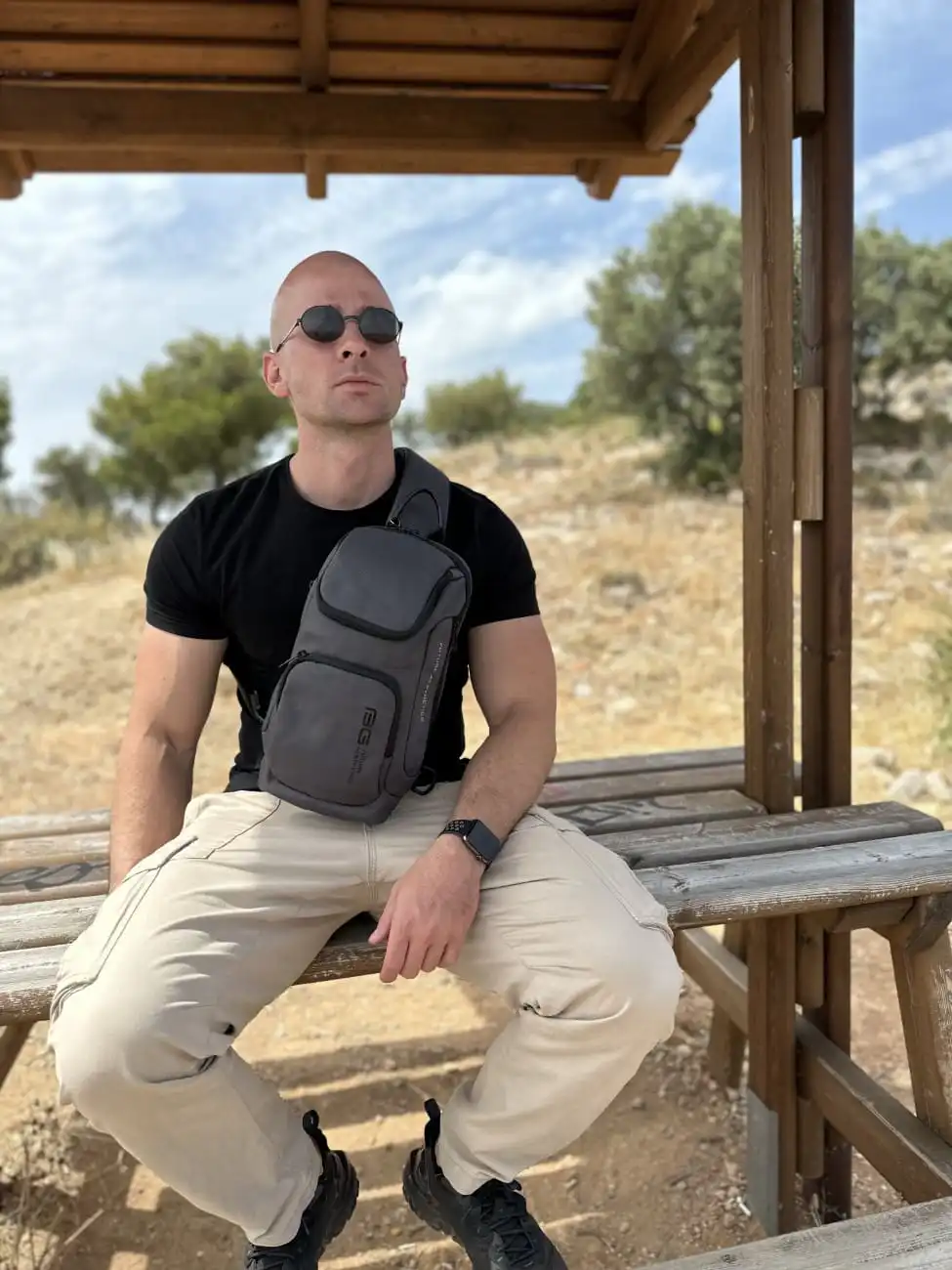 Τσαντάκι ώμου χιαστί crossbody Bange 7565 γκρί Τσαντάκι ώμου χιαστί crossbody Bange 7565 γκρί