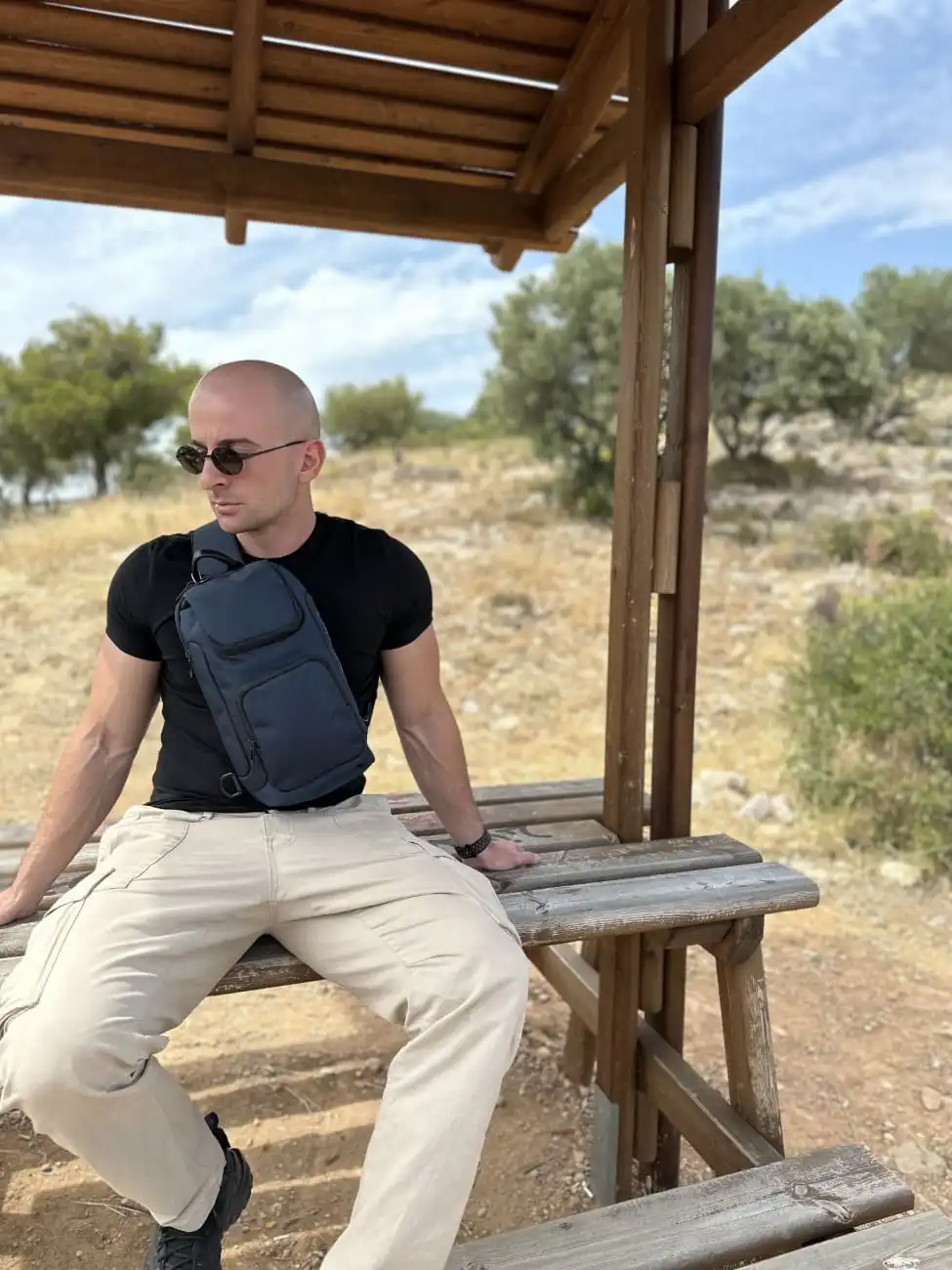 Τσαντάκι ώμου χιαστί crossbody Bange 7565 μπλέ Τσαντάκι ώμου χιαστί crossbody Bange 7565 μπλέ