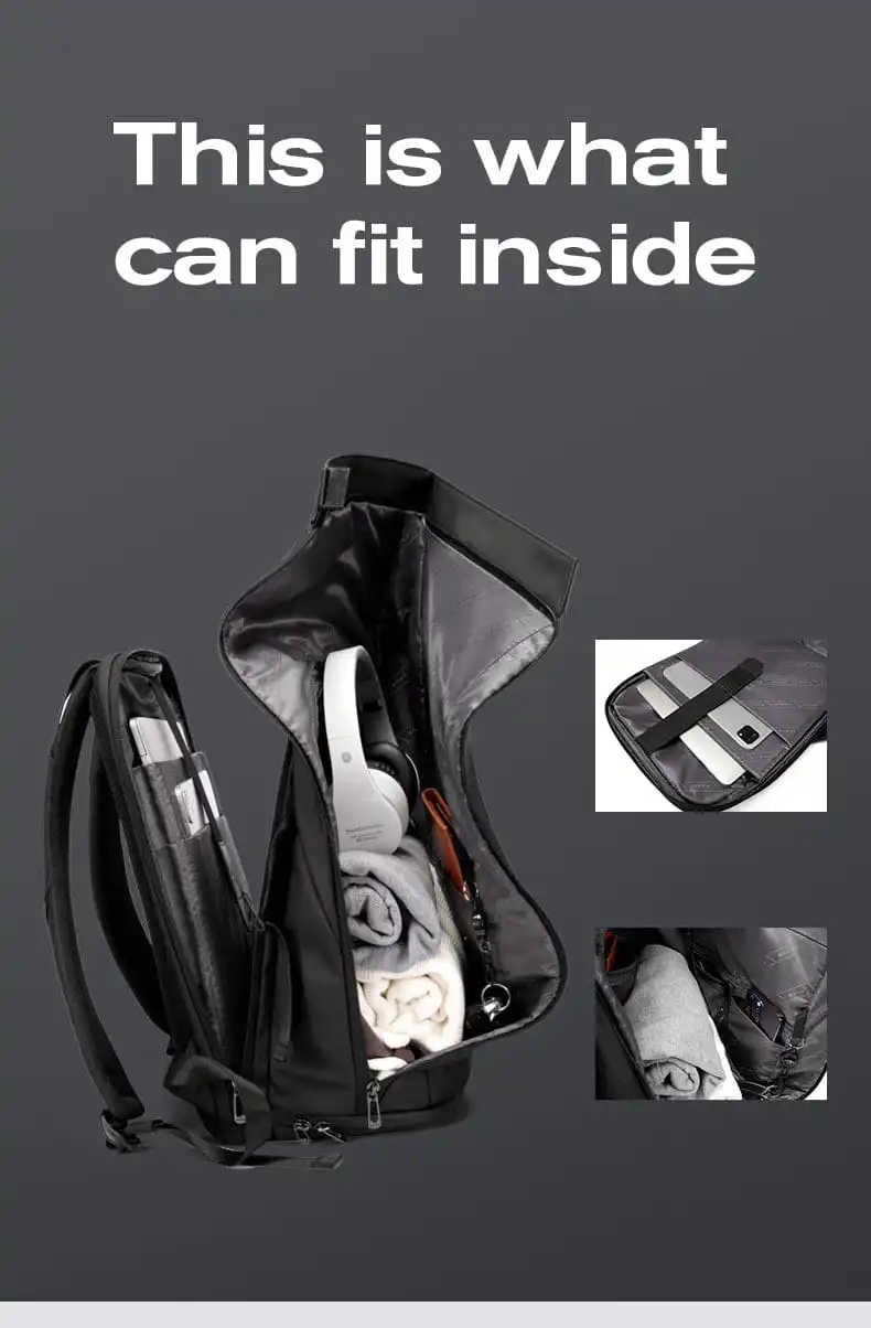 Σακίδιο πλάτης 24L Laptop 15,6” Bange 7700 μαύρο