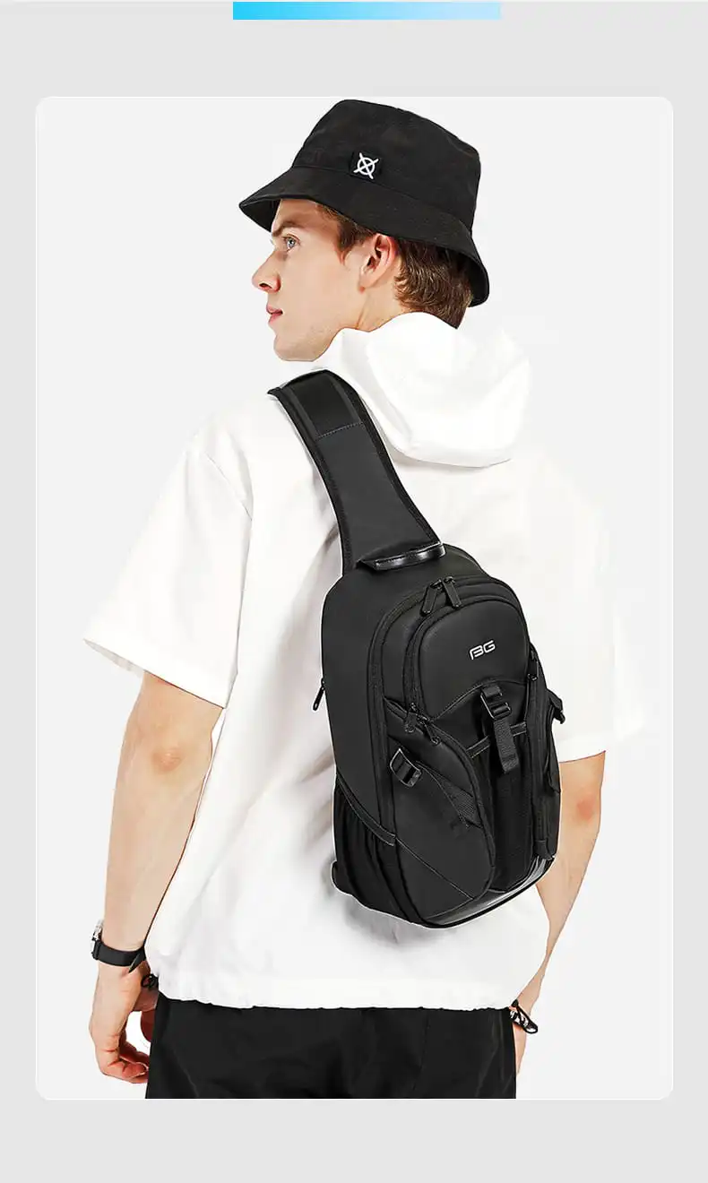 Τσαντάκι ώμου χιαστί crossbody Bange 77120 μαύρο