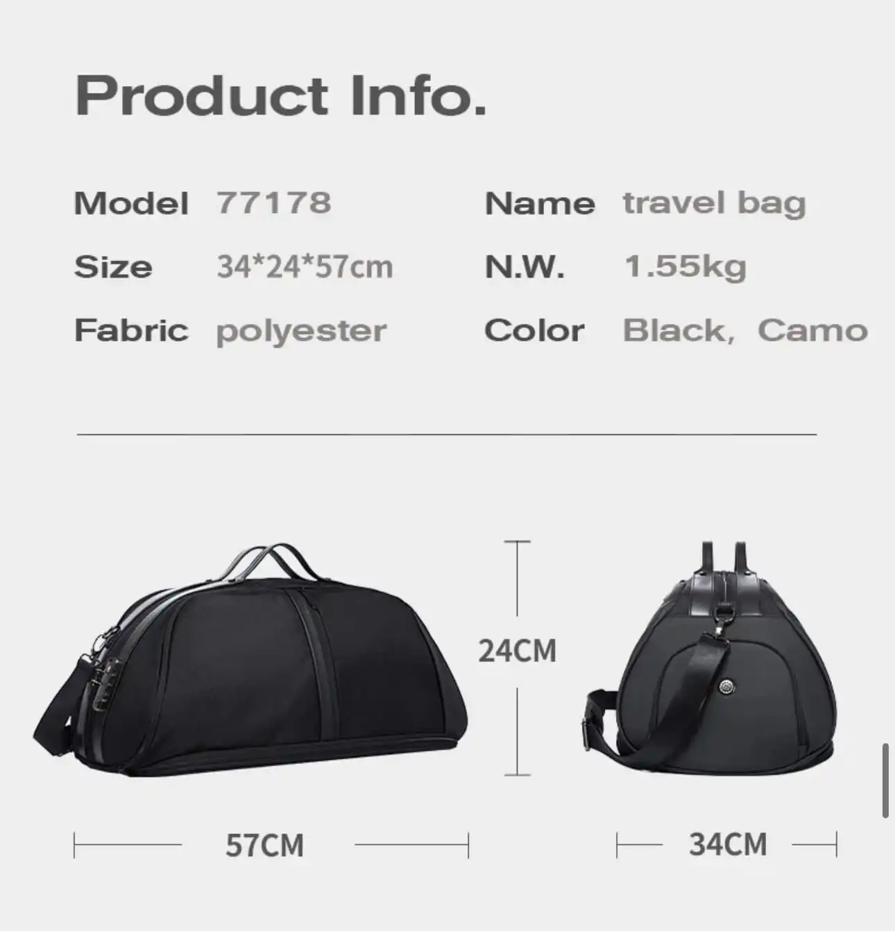 SUPER ΠΡΟΣΦΟΡΑ Σακβουαγιάζ Bange 50 L 77178 μαύρο