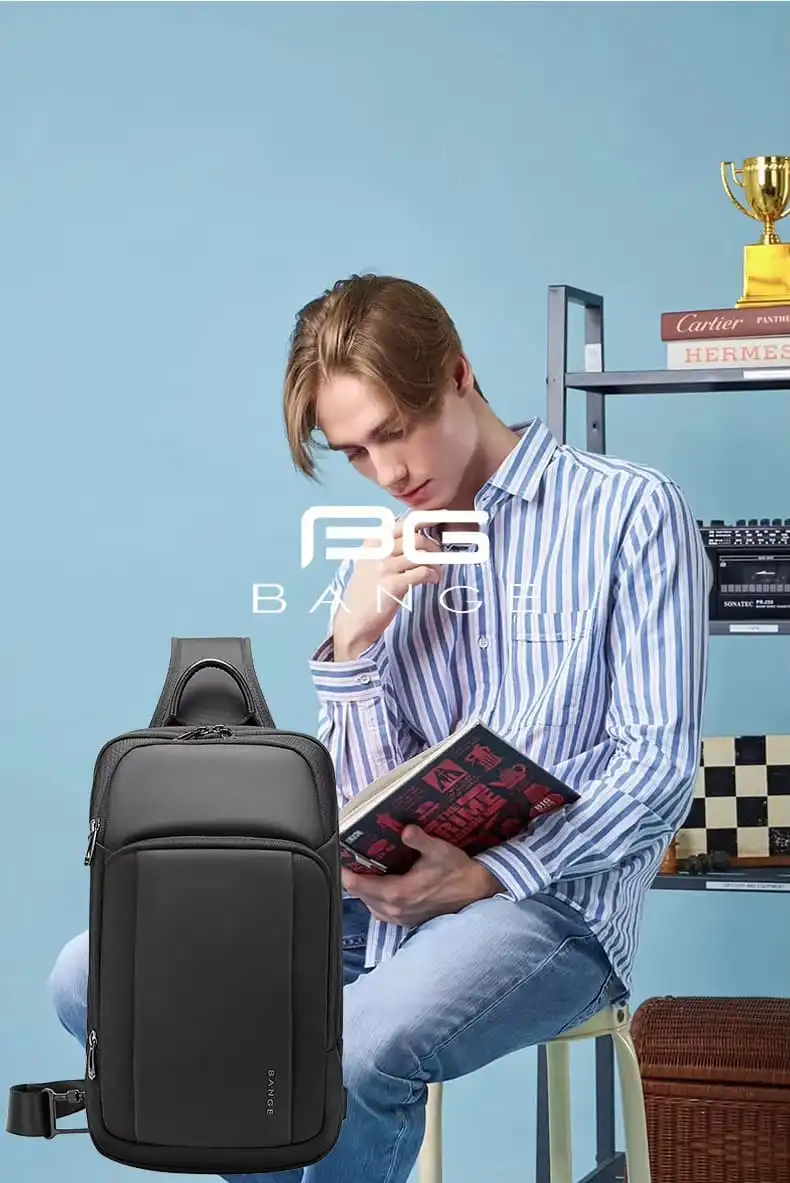 Τσαντάκι ώμου χιαστί crossbody Bange 7795 μαύρο