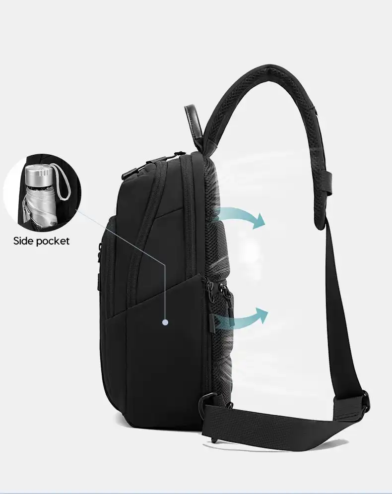 Τσαντάκι Στήθους Bange 7868 μαύρο