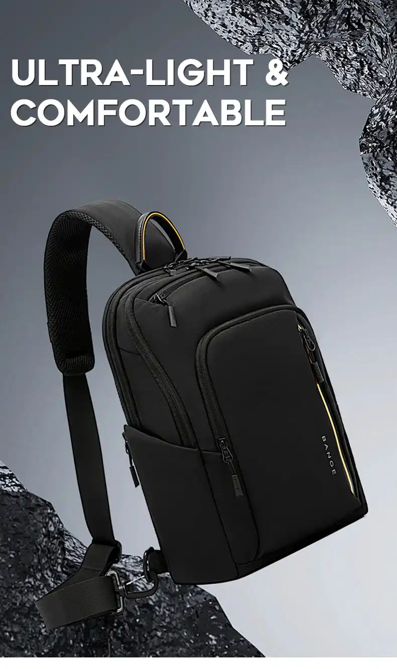 Τσαντάκι Στήθους Bange 7868 μαύρο