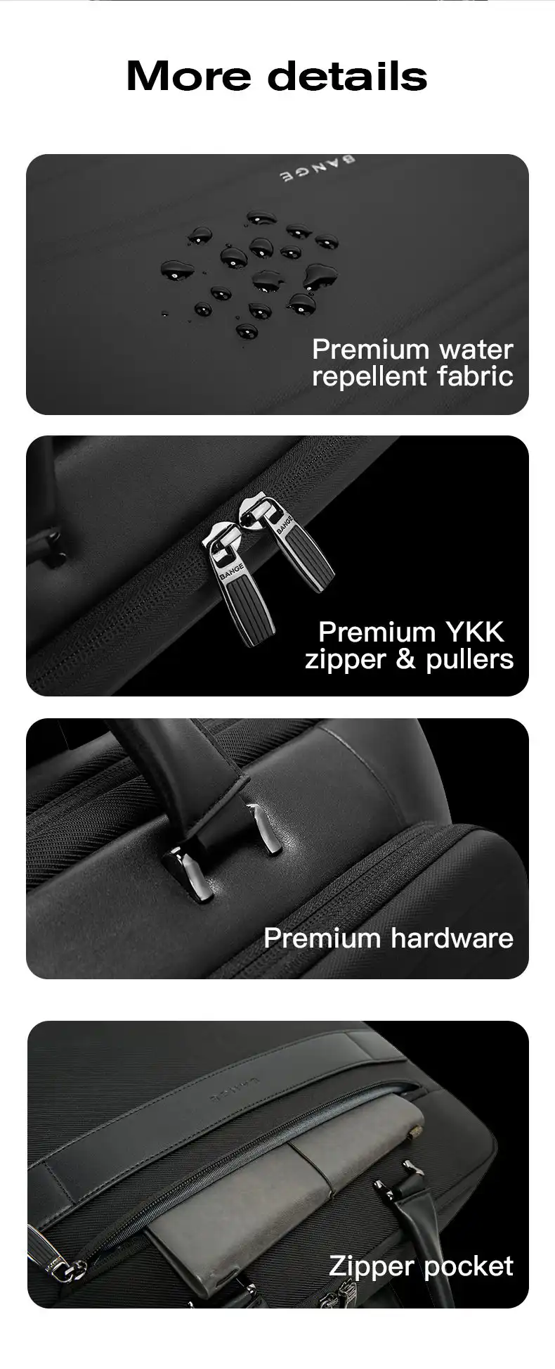 Χαρτοφύλακας Laptop 15.6' Bange 8029 μαύρο