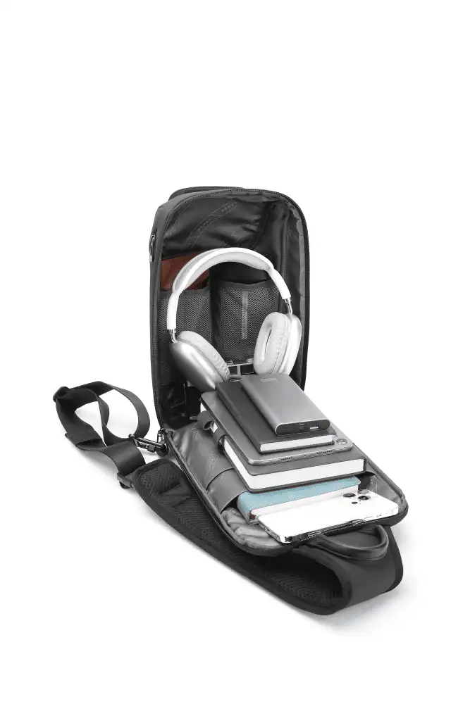 Τσάντα χιαστί crossbody Bange 8031 μαύρο