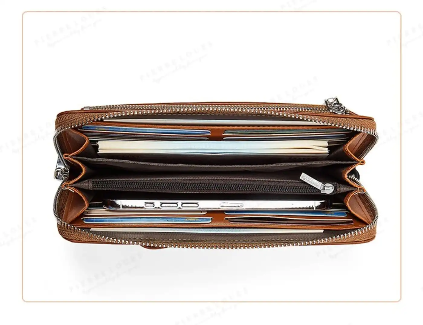 Γυναικείο πορτοφόλι Pierre Loues 815-25 καφέ Γυναικείο πορτοφόλι Pierre Loues 815-25 καφέ