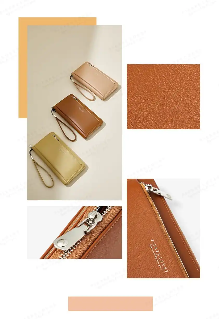 Γυναικείο πορτοφόλι Pierre Loues 815-25 καφέ