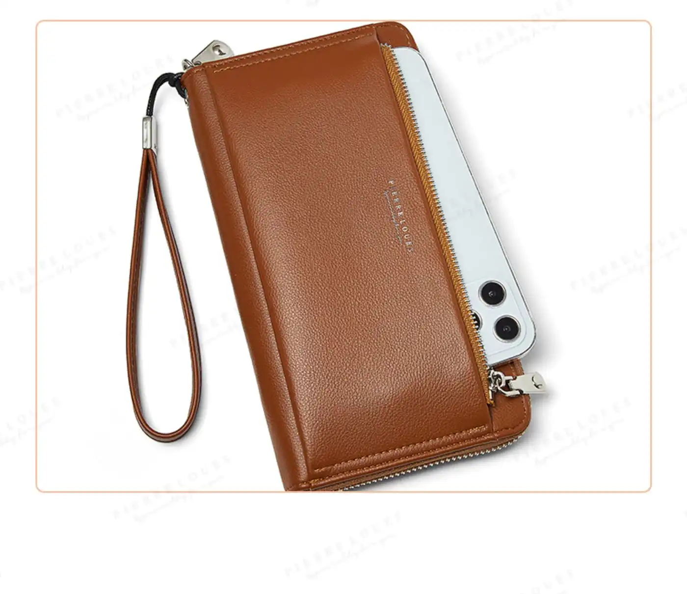 Γυναικείο πορτοφόλι Pierre Loues 815-25 καφέ Γυναικείο πορτοφόλι Pierre Loues 815-25 καφέ