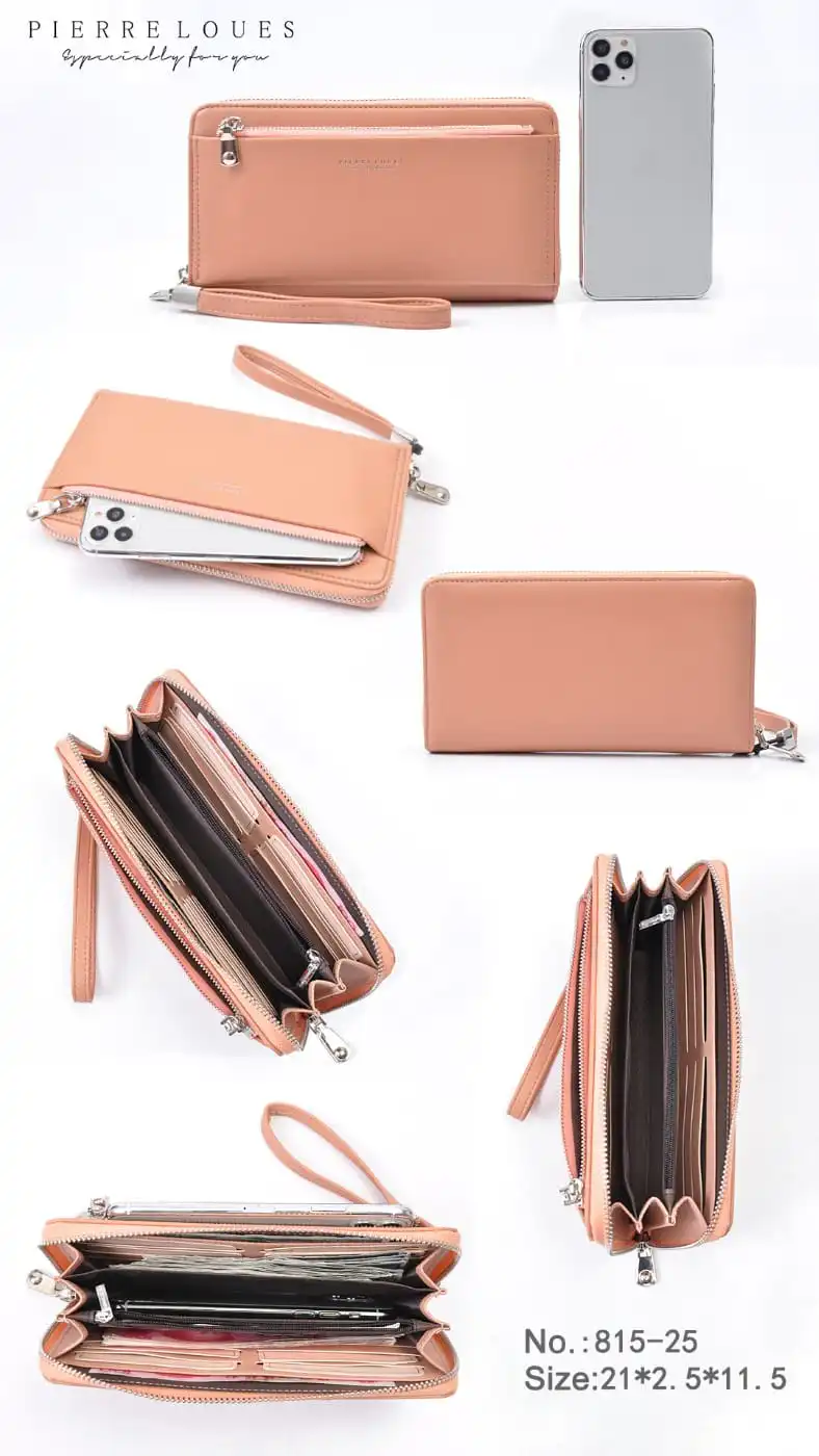 Γυναικείο πορτοφόλι Pierre Loues 815-25 ρόζ