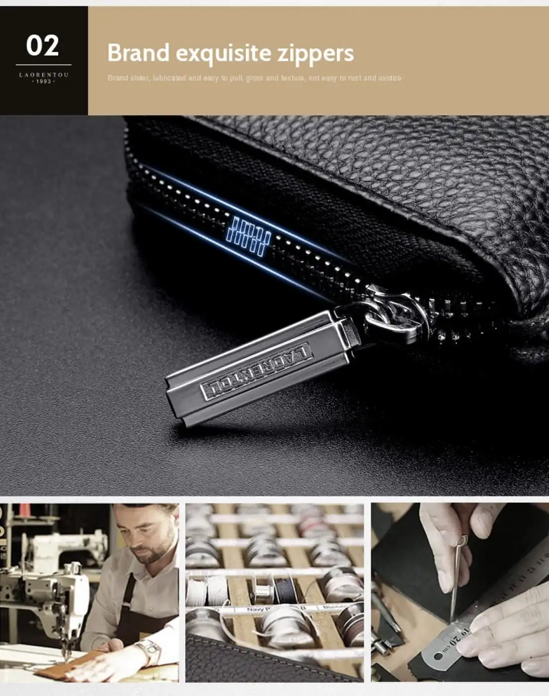 Δερμάτινο Ανδρικό πορτοφόλι Laorentou 821j010L μαύρο