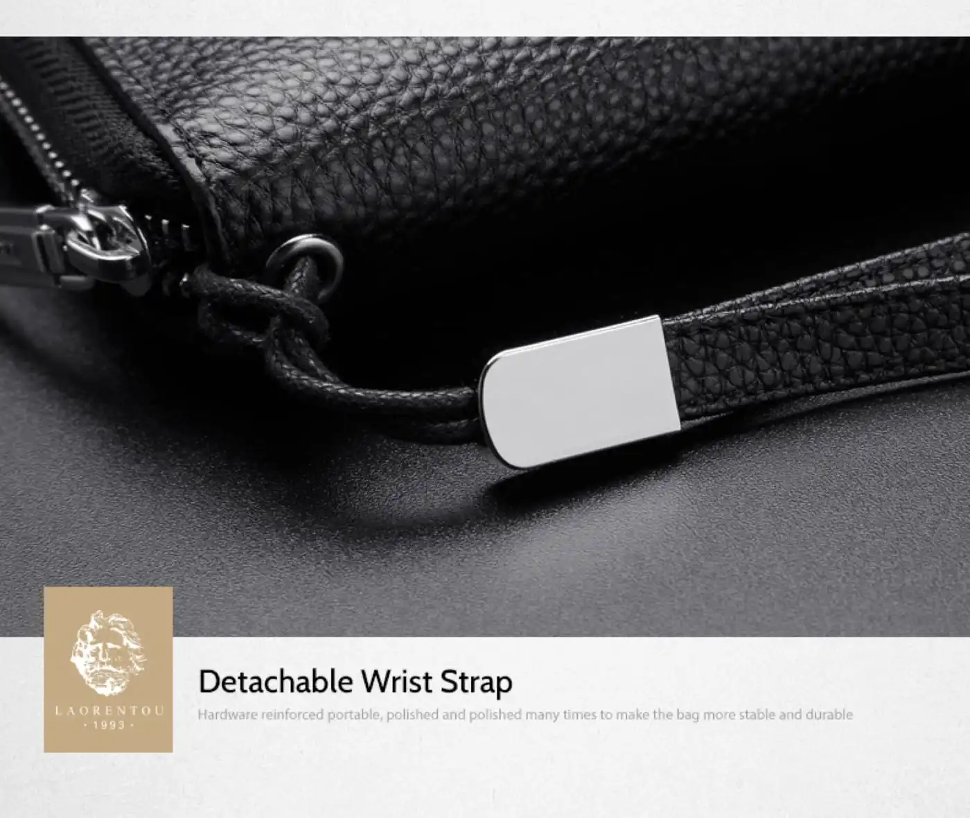 Δερμάτινο Ανδρικό πορτοφόλι Laorentou 821j010L μαύρο