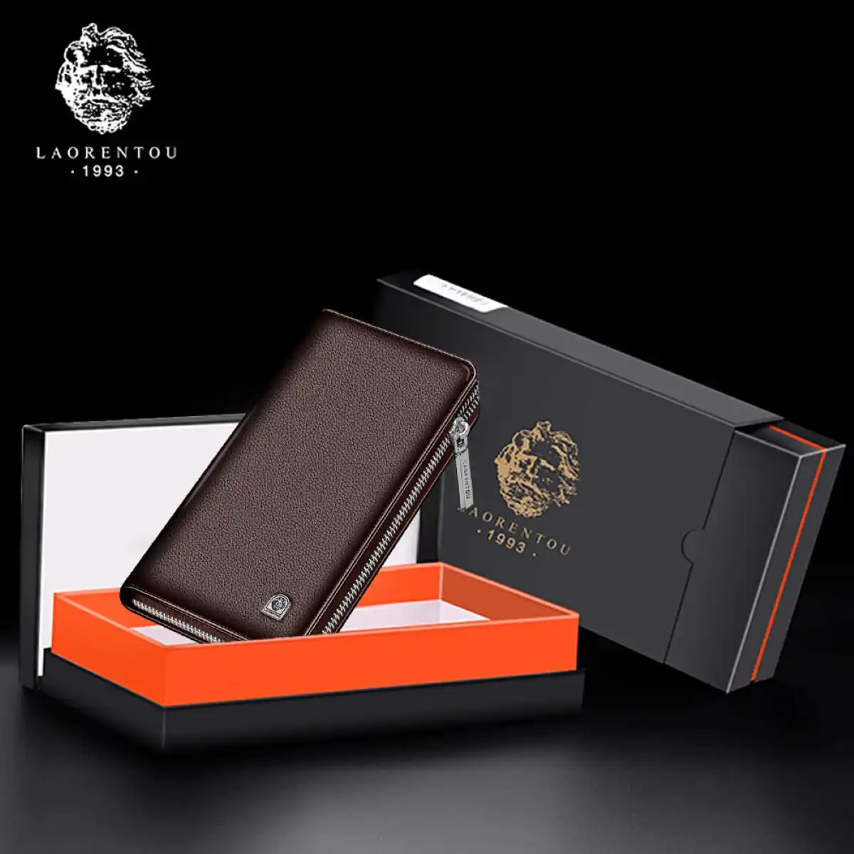 Δερμάτινο Ανδρικό πορτοφόλι Laorentou 821j010L σκούρο καφέ Δερμάτινο Ανδρικό πορτοφόλι Laorentou 821j010L σκούρο καφέ