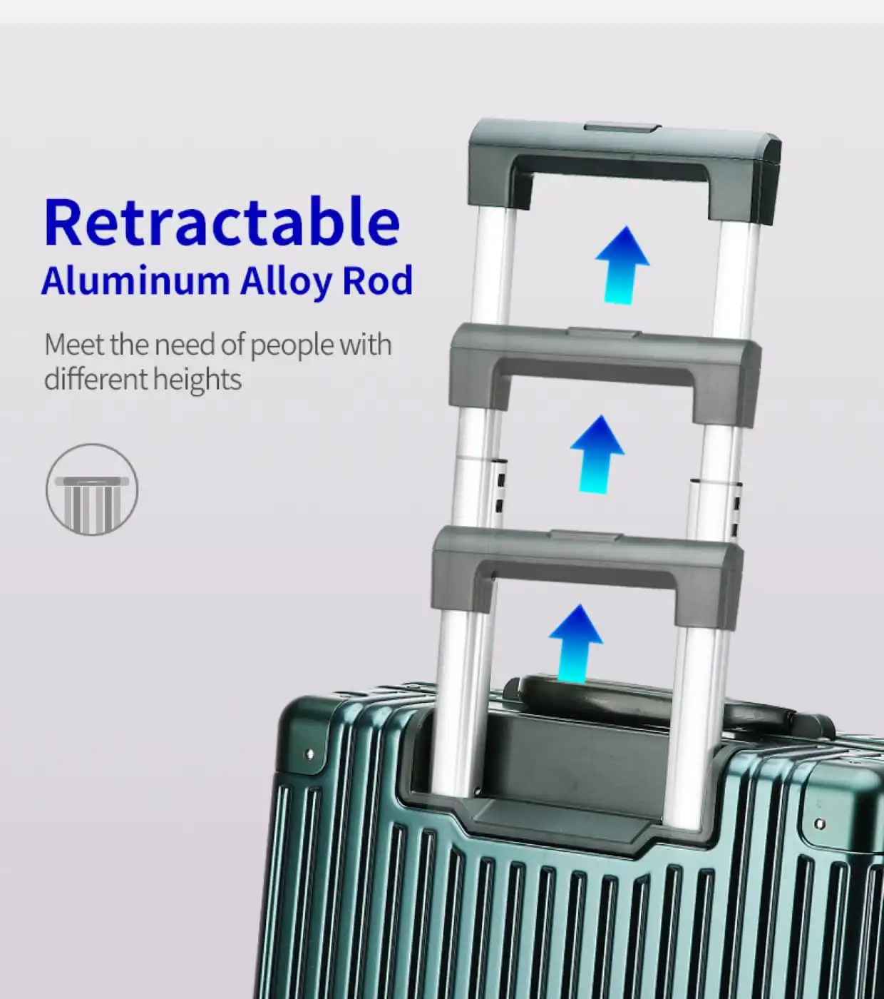 Βαλίτσα trolley case καμπίνας Bopai 833-853203 πράσινο