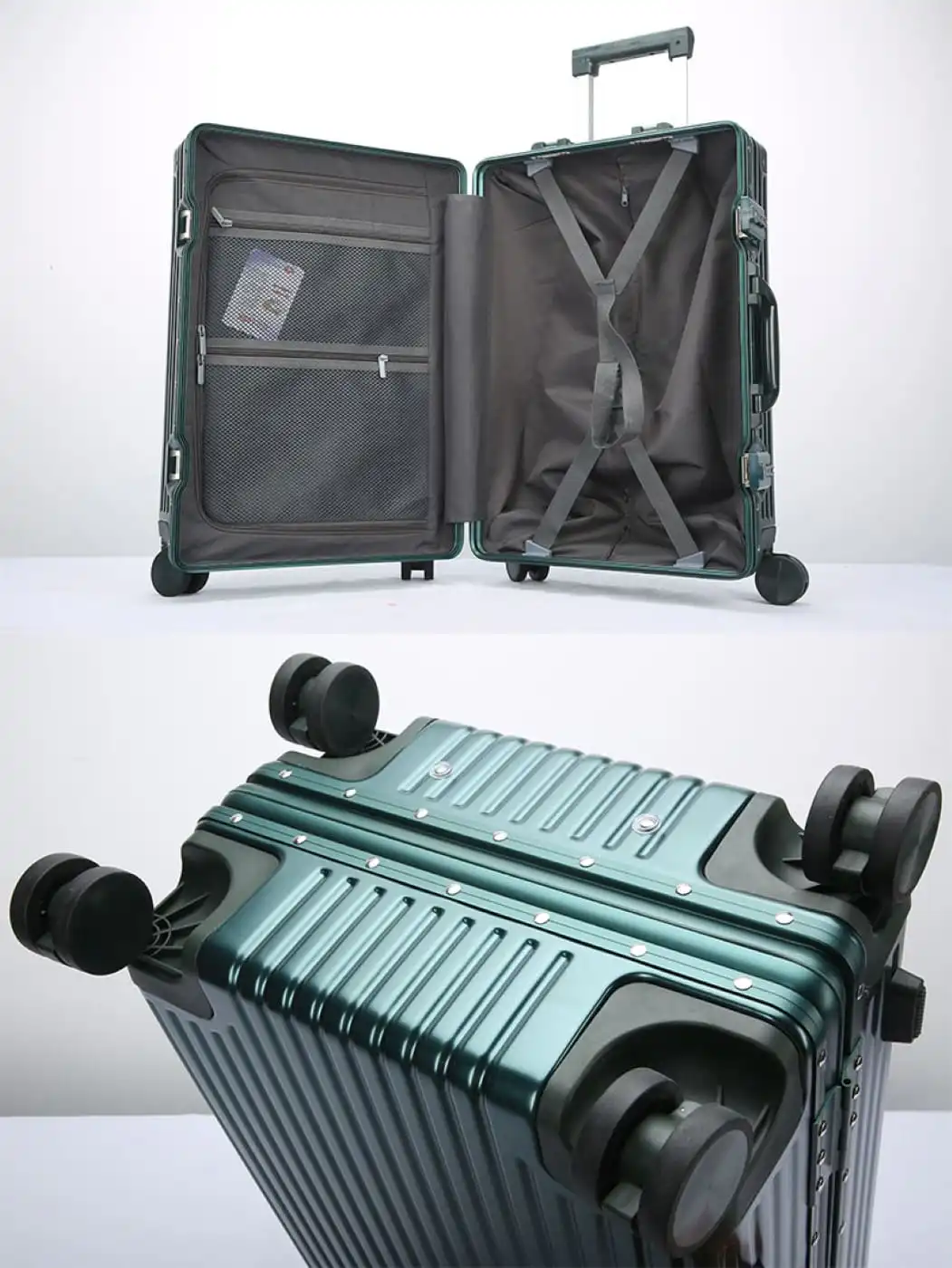 Βαλίτσα trolley case καμπίνας Bopai 833-853203 πράσινο