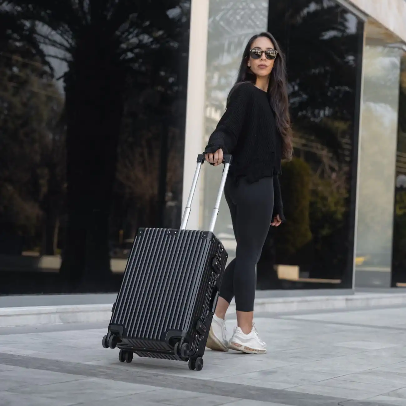 Βαλίτσα trolley case καμπίνας Bopai 833-853201 μαύρο