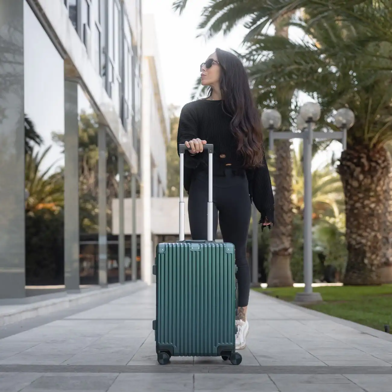 Βαλίτσα trolley case καμπίνας Bopai 833-853203 πράσινο