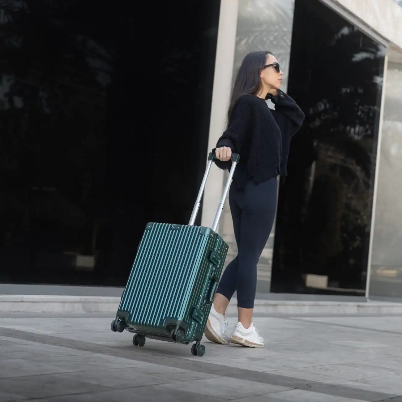 Βαλίτσα trolley case καμπίνας Bopai 833-853203 πράσινο