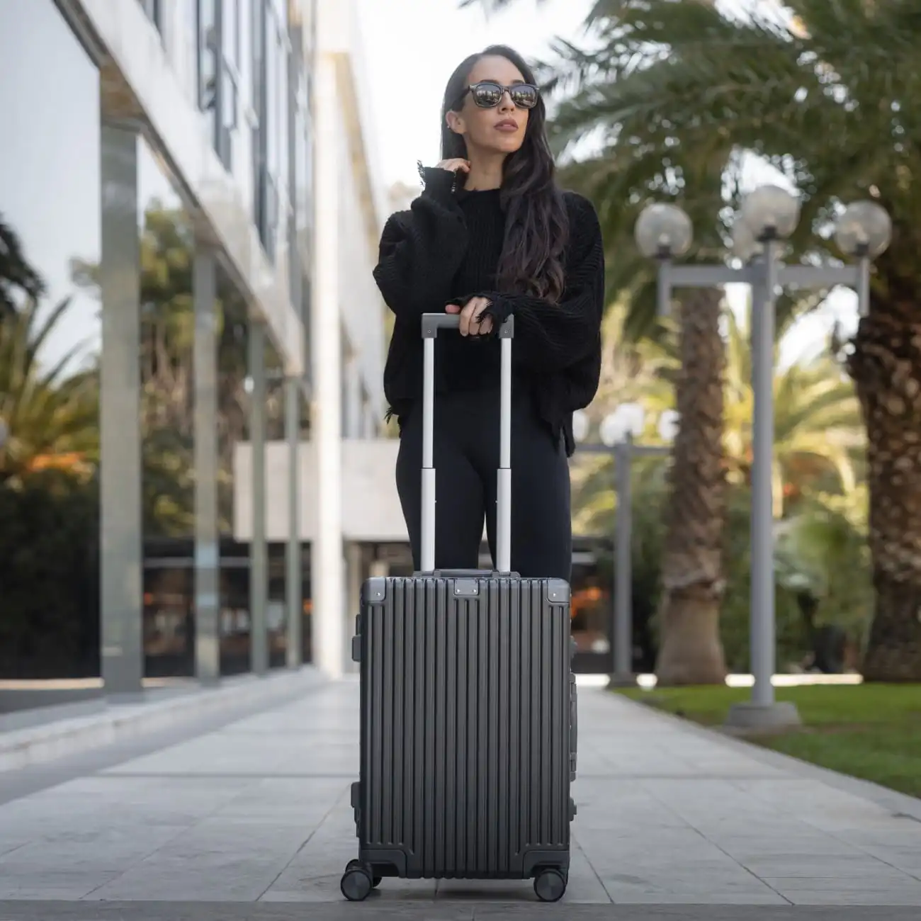 Βαλίτσα καμπίνας σκληρή Bopai 833-853208 ανθρακί